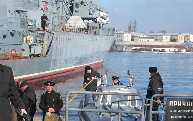 Vanwege die strategische ligging laat Moskou de Zwarte Zeevloot niet los. Foto EPA