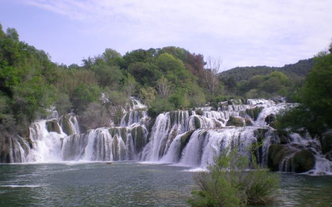 Nationaal Park Krka telt honderden watervallen. beeld RD