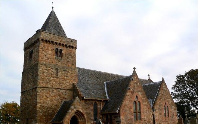 EDINBURGH - Een kerk in Aberlady, bij Edinburgh in Schotland. De Kerk van Schotland zal veel kerkgebouwen moeten afstoten om te kunnen overleven. Foto wikimedia.org