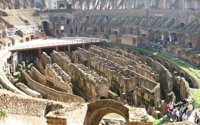 Het Collosseum in Rome is binnenkort ook ondergronds te bezichtigen. Foto RD