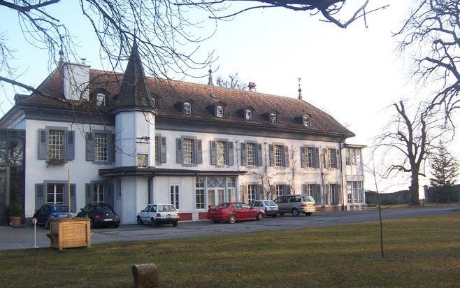 Het Oecumenisch Instituut van Bossey, gelegen in de landelijke omgeving buiten Genève, was vroeger een kasteel annex abdij. Foto RD