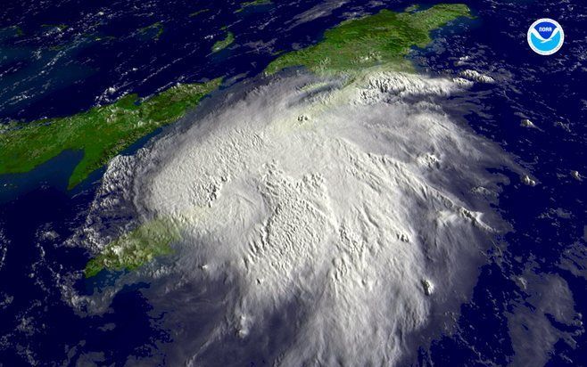 Dodental door tropische storm Gustav. Foto EPA