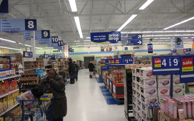 Filiaal van supermarkt Meijer in Allen Park is zeker tien voetbalvelden groot.