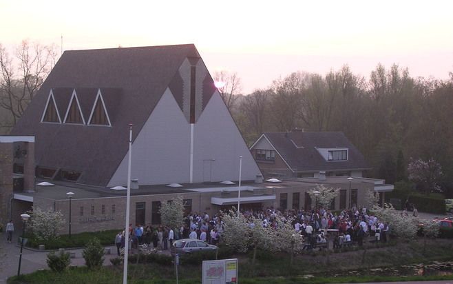 In de Bethlehemkerk in Woerden werd gisteren een Paasappel gehouden. Foto RD.