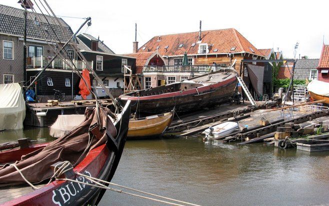 SPAKENBURG - De botterwerf in Spakenburg, dat onder de gemeente Bunschoten valt. Bunschoten krijgt een nieuw college. Foto ANP