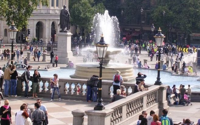 Trafalgar Square. Foto's EPA