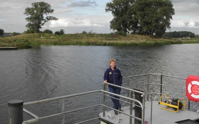 LOOZEN – Marga Oosterveld van waterschap Velt en Vecht verwacht zaterdag veel bezoekers tijdens de nagespeelde veldslag tussen Franse en geallieerde troepen. Het evenement wordt gehouden ter ere van de opening van de Loozensche Linie vrijdag. Foto RD