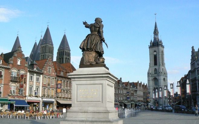 De markt van Doornik. Foto RD, Jan van Reenen