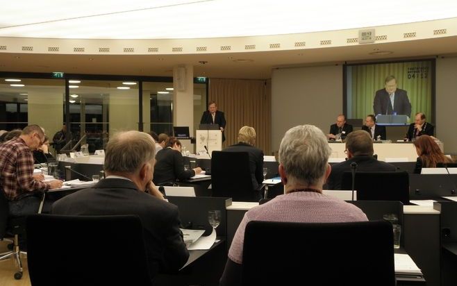 De raad van Zoetermeer spreekt over het bedrijf Sterigenics dat jarenlang giftige stoffen kon uitstoten. Aan het woord Hilbrand Nawijn. Foto RD