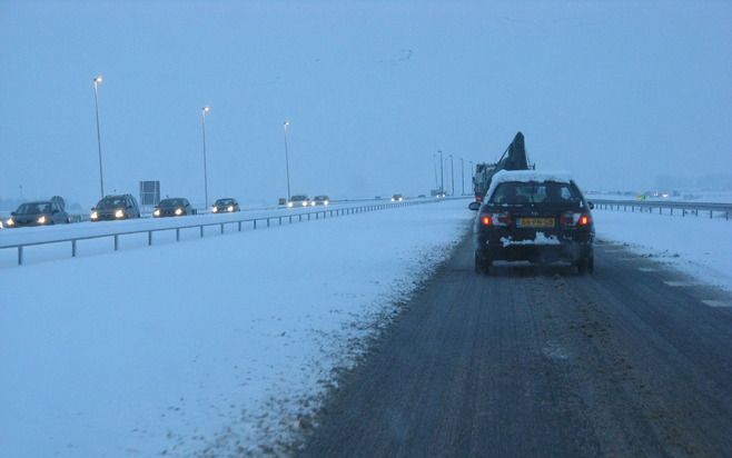 File op de N50. Foto RD