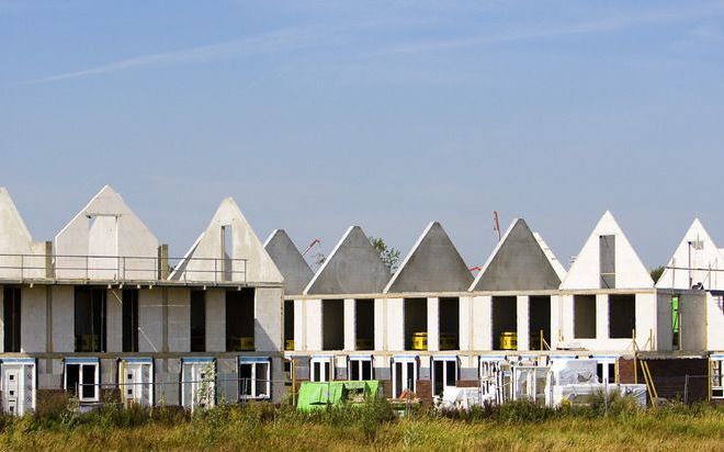 Minder nieuwbouwwoningen verkocht. Foto ANP