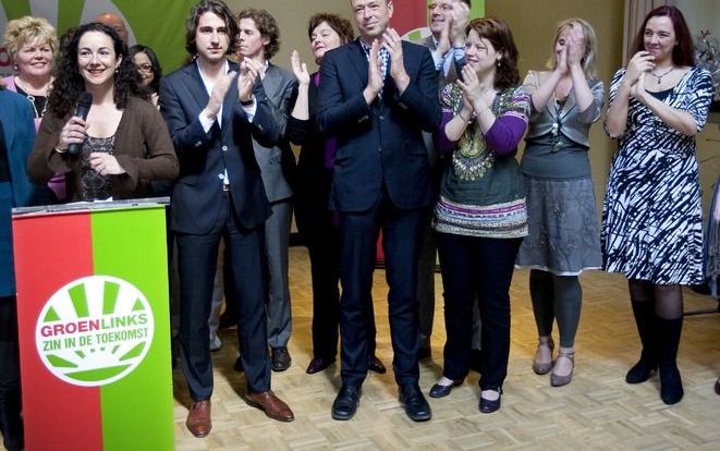 UTRECHT - GroenLinks-fractievoorzitter Femke Halsema (2eL) presenteert zaterdag in het Geldmuseum in Utrecht de kandidatenlijst voor de Tweede Kamerverkiezingen. De partij haalt voor de Tweede Kamerverkiezingen veel nieuw bloed uit onder meer de vakbewegi