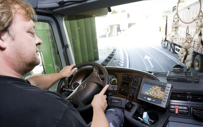 48-urige werkweek ook voor zelfstandige trucker. Foto ANP