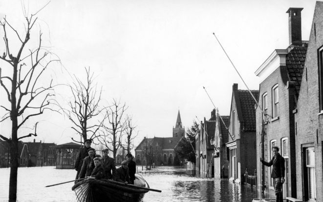 De opnames voor de speelfilm ”De Storm” in het Zeeuwse dorp Stavenisse worden geschrapt. Foto ANP