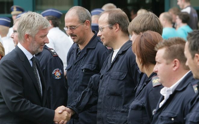 De Belgische kroonprins Filip (l.). Foto EPA