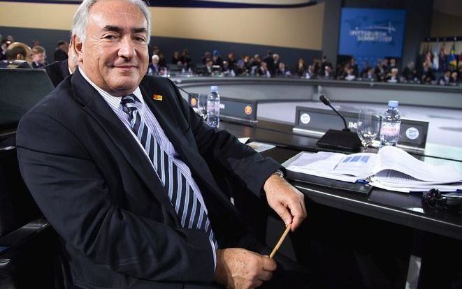 ISTANBUL - Franse topman van het IMF, Strauss-Kahn. Foto EPA