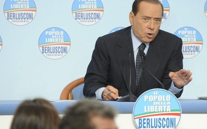 Berlusconi: geen vertrouwen. Foto EPA