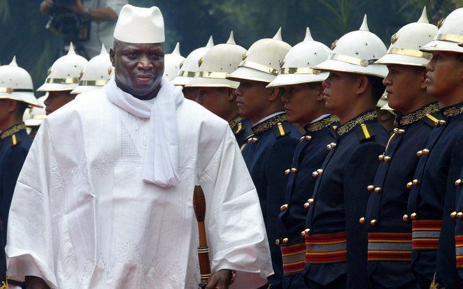 De Gambiaanse president Yahya Jammeh ligt onder vuur om zijn antihomowetgeving. Foto EPA