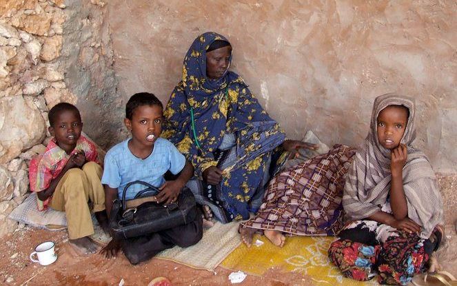 Een familie in Somalië. Foto EPA