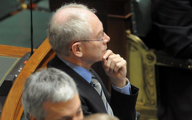 De nieuwe Belgische, onder leiding van premier Van Rompuy, heeft vrijdag vertrouwen gekregen van een Kamermeerderheid. Foto EPA