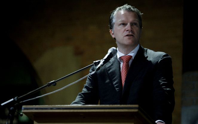 AMSTERDAM - Minister Bos tijdens het congres in de beurs van Berlage. Foto ANP