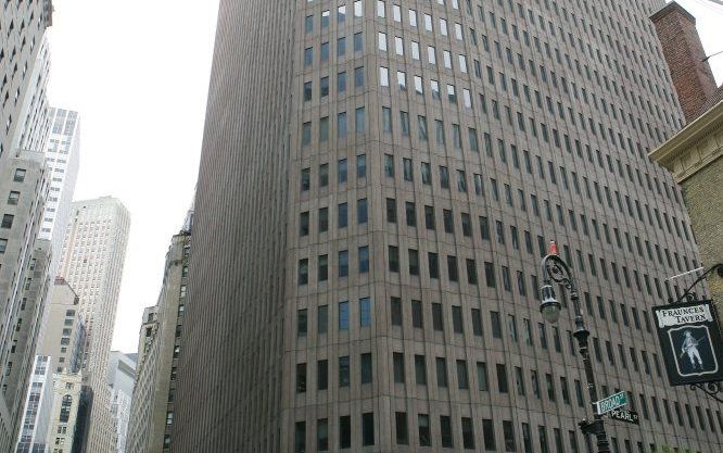 Het hoofdkantoor van zakenbank Goldman Sachs in New York. Foto EPA