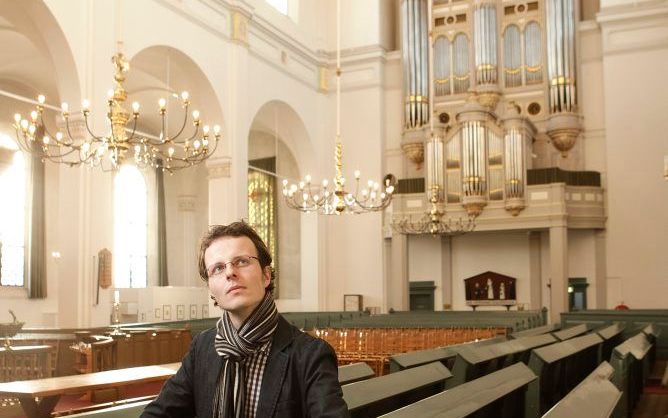 Gerben in de Grote Kerk van Gorinchem. Foto RD, Henk Visscher