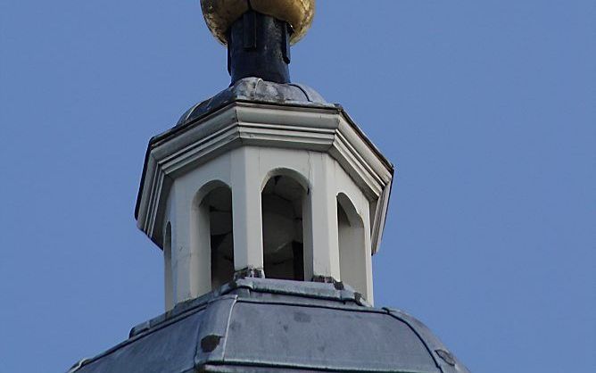 De zwaan –symbool van de Lutherse Kerk in Nederland– op de spits van de lutherse kerk in Amersfoort. Foto John Boers