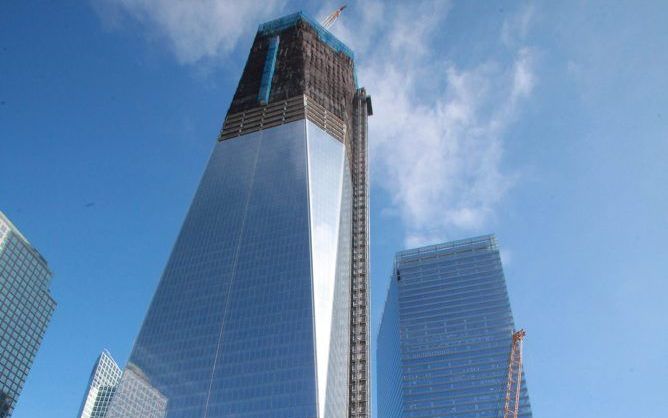 De Freedom Tower, het nieuwe WTC in New York. Foto EPA