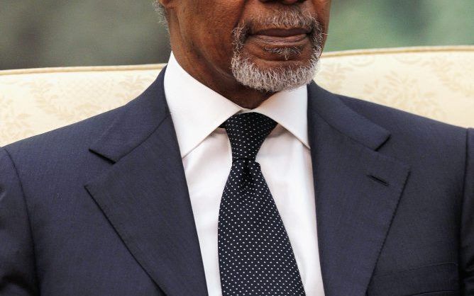 Gezant van de VN en Arabische Liga, Kofi Annan.  Foto EPA