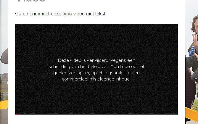 De video van het koningslied is door Youtube verwijderd. Beeld RD