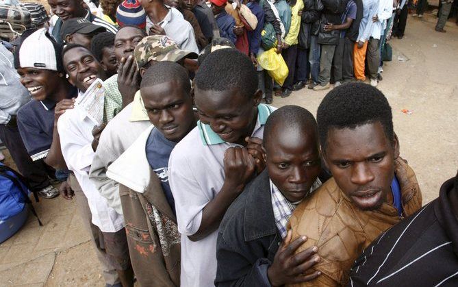 Enkele duizenden immigranten zijn Zuid-Afrika ontvlucht na de uitingen van vreemdelingenhaat. Foto EPA