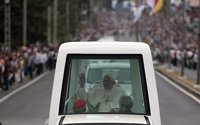 De paus in Cuba. Foto EPA