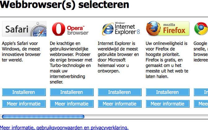 SCHIPHOL - Webbrowsers. Foto ANP