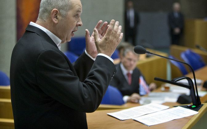 DEN HAAG - Marijnissen aan het woord tijdens het Verantwoordingsdebat in de Tweede Kamer. Foto ANP