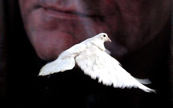 Poster van Hrant Dink. Foto EPA