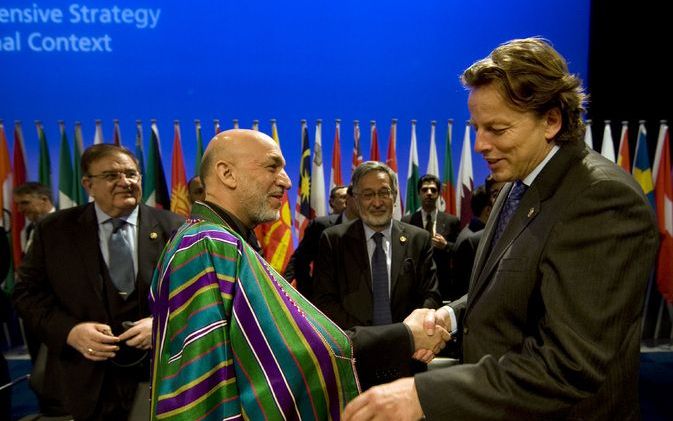 Er is dinsdag een nieuw contract tussen Afghanistan en de internationale gemeenschap gesloten, liet minister Koenders (Ontwikkelingssamenwerking) dinsdagavond weten. Foto ANP