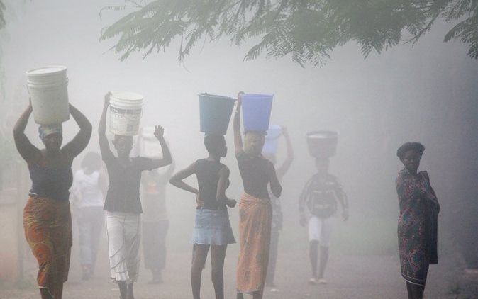 ACCRA - Ghanese vrouwen nabij de hoofdstad Accra. Foto EPA