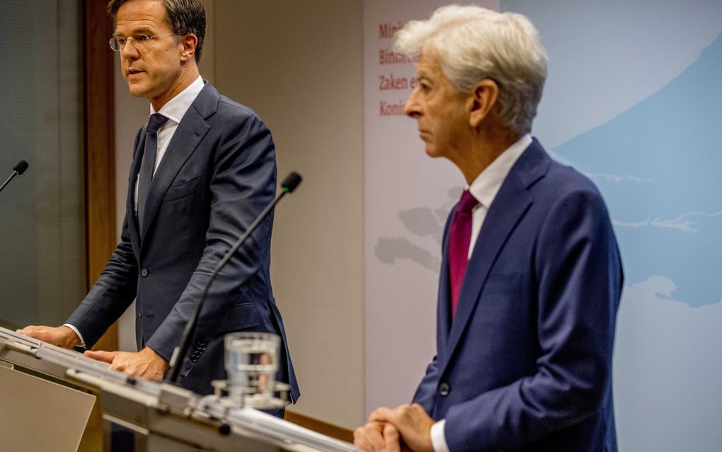 Premier Rutte en minister Plasterk. beeld ANP