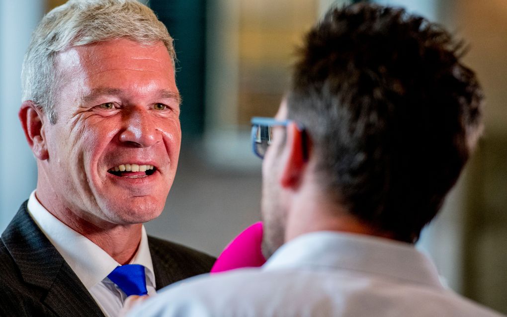 SGP-Kamerlid Dijkgraaf dinsdag op de eerste vergaderdag van de Tweede Kamer na het zomerreces. beeld ANP