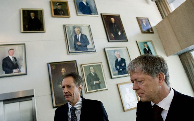 Burgemeesterskandidaten Van Gijzel en Verbeek. Foto ANP