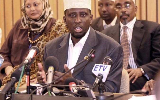 MOGADISHU – De nieuwe Somalische president Sharif Ahmed heeft in onderhandelingen ingestemd met de invoering van het islamitische recht, de sharia. Foto EPA