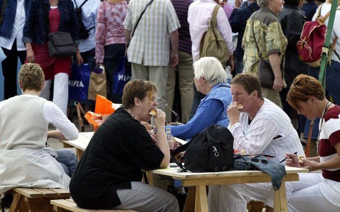 De organisatoren van de Libelle Zomerweek weigerden een standhouder die op zondag zijn stand niet wil bemannen. Foto ANP