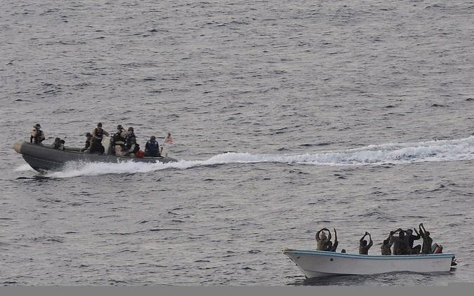 MOGADISHU - Piraten in de Somalische wateren. Foto EPA