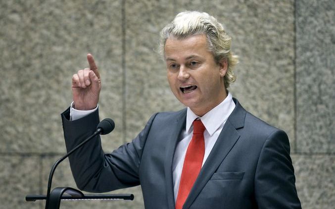 PVV-leider Wilders verwerpt alle bedreigingen die mogelijk vanuit zijn achterban zijn geuit aan het adres van de zanger Herman van Veen. Foto ANP