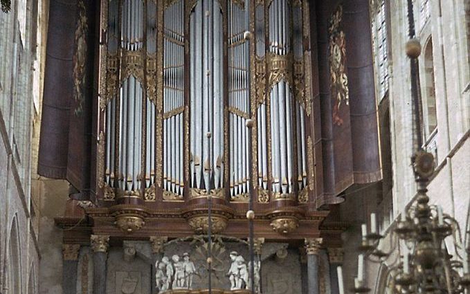 Het hoofdorgel in de Grote Kerk van Alkmaar. Beeld Rijksmonumenten