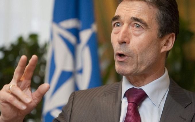 NAVO-secretaris-generaal, de Deen Anders Fogh Rasmussen. Foto EPA