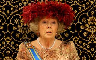 Koningin Beatrix leest de troonrede. Foto ANP