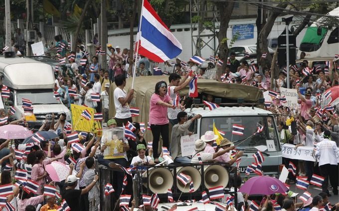 Protest in Bangkok. Foto EPA