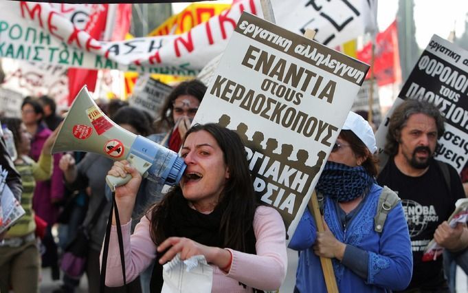 Demonstraties in Griekenland. Foto EPA.